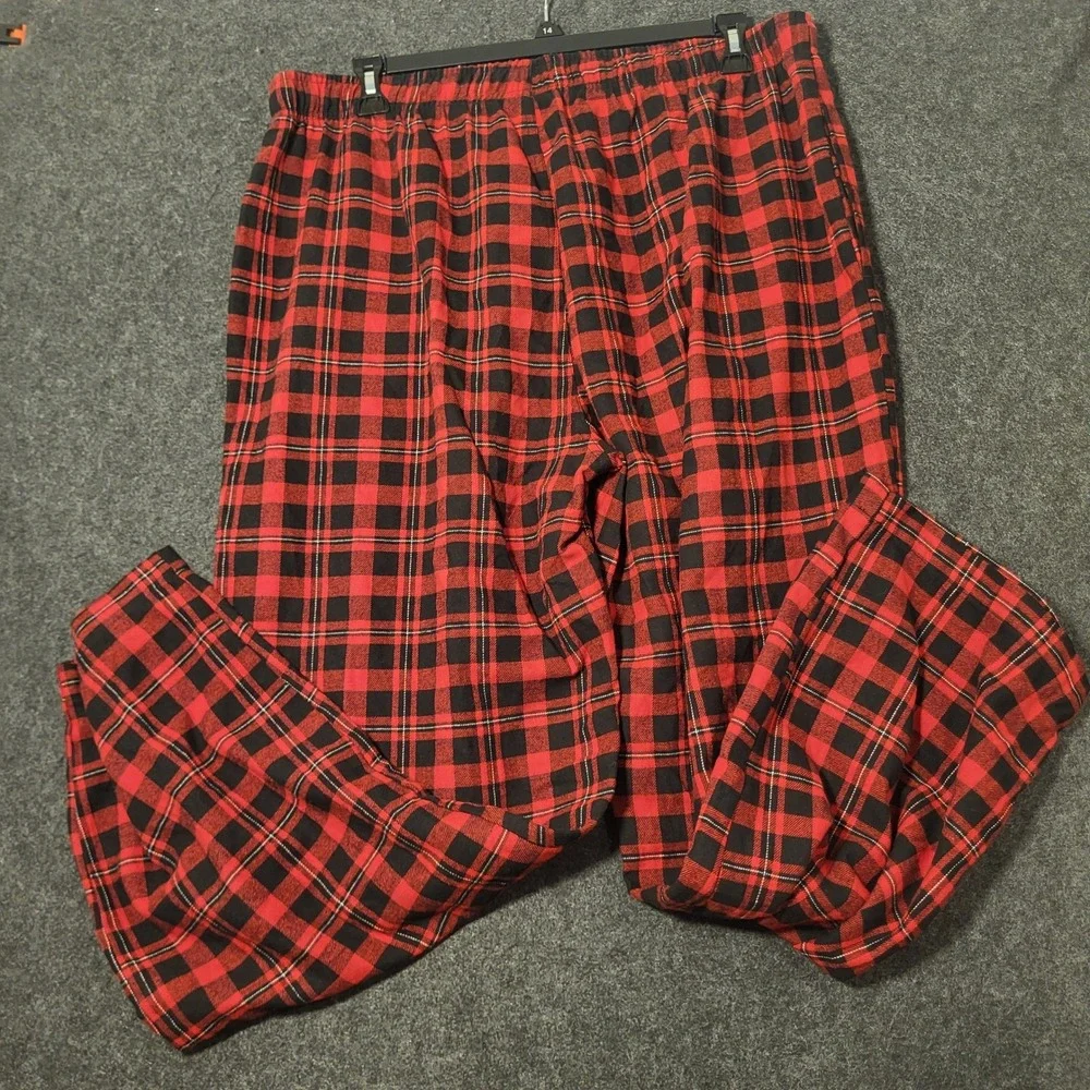 Atlanta Falcons Pajama Pants Mens XXL Red Black Plaid Sleepwear NFL Apparel